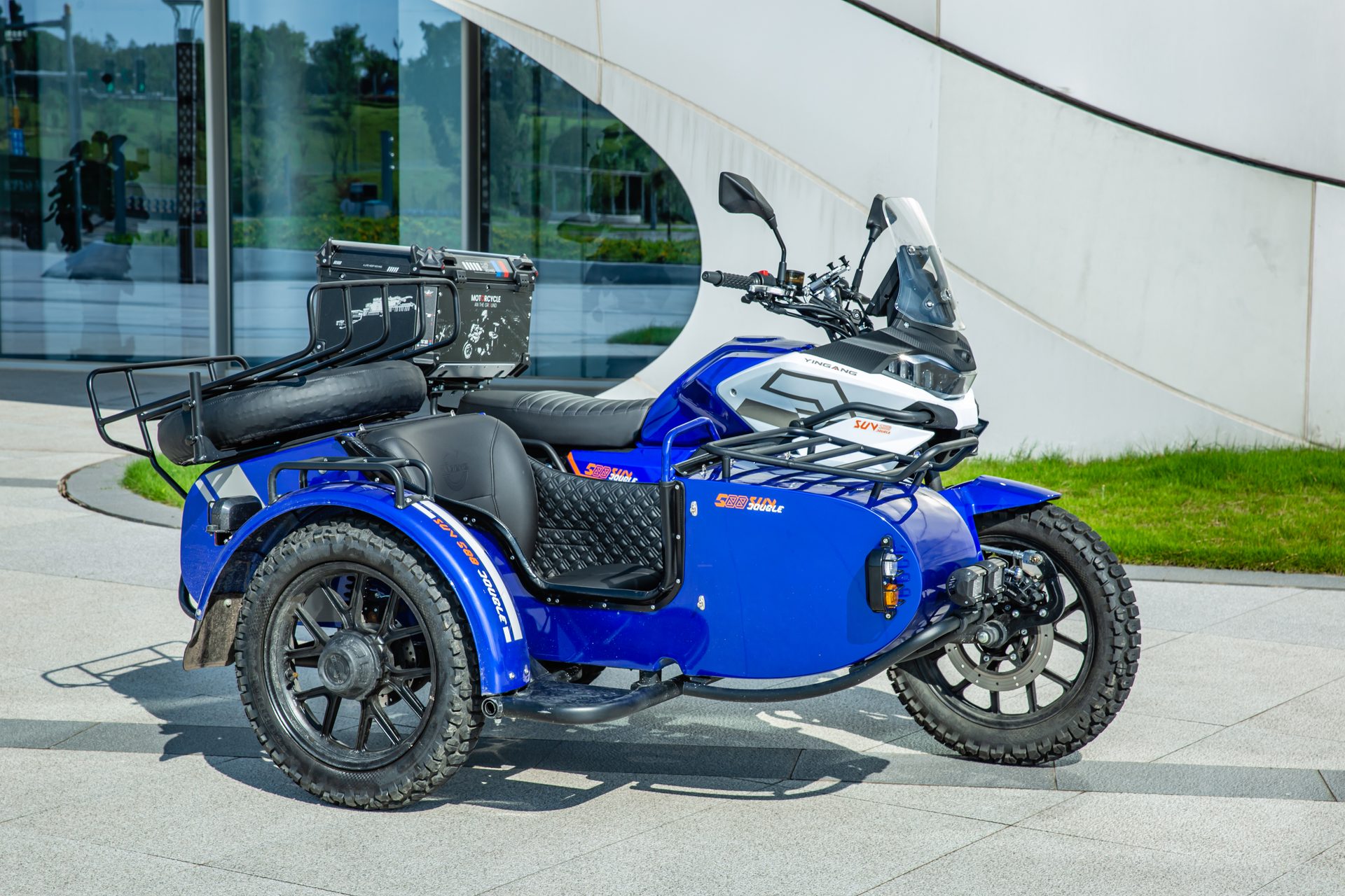 银钢SUV500二代(蓝色)骑行实拍(2)