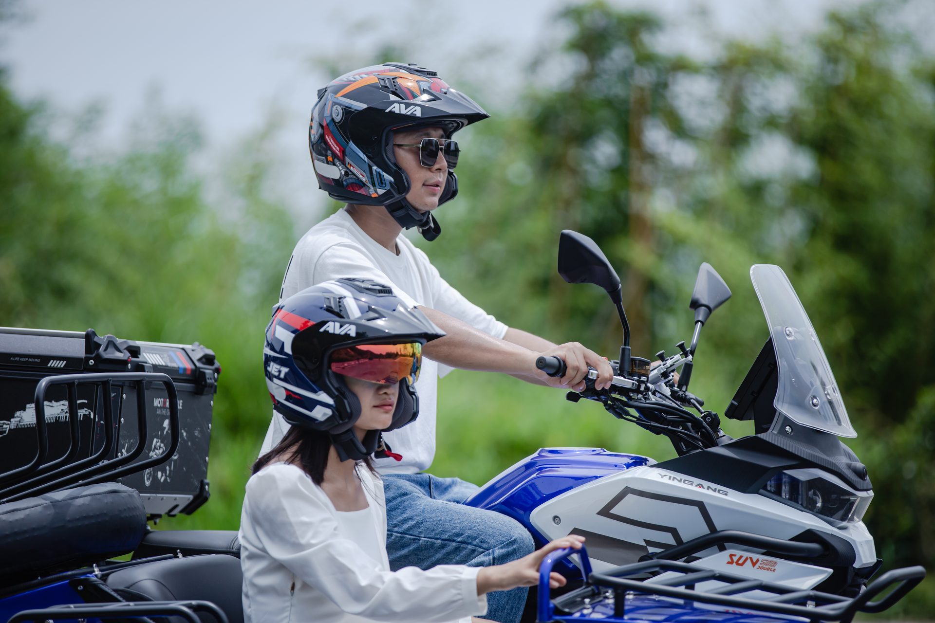 银钢SUV500二代(蓝色)骑行实拍(21)