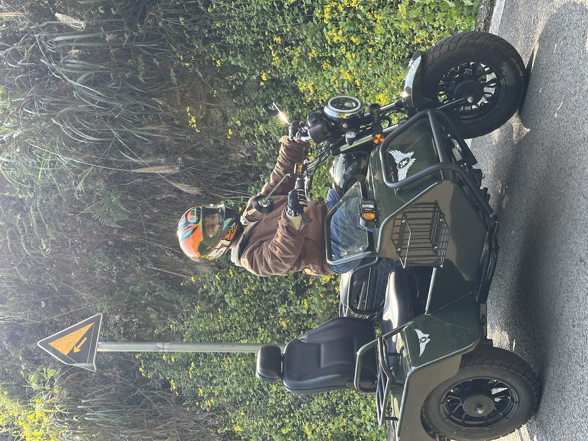 银钢巡逻者200(军绿色)骑行实拍(21)